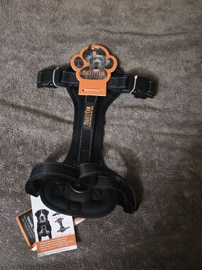 NWT Mighty Paw Black Vehicle Dog Harness Padded  Size Large